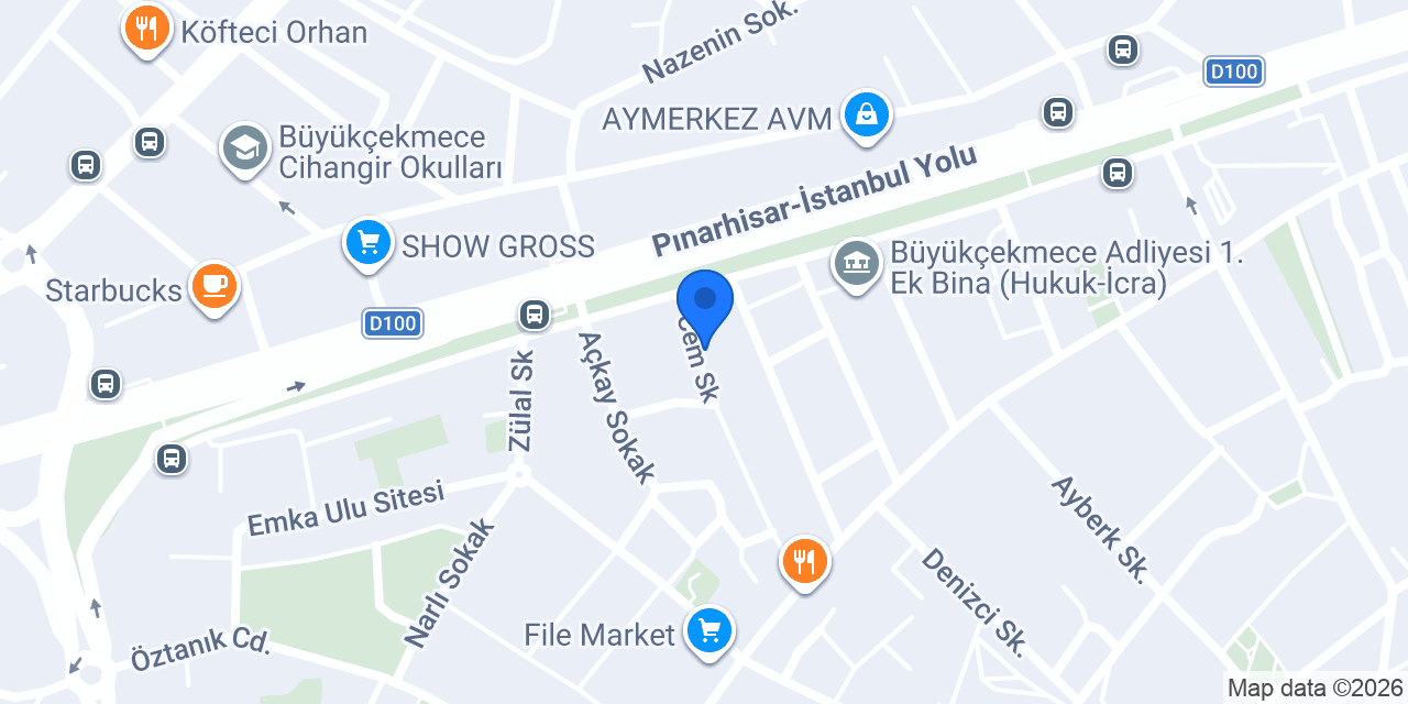 EVİN YAPI EMLAK VE DANIŞMANLIK konumu