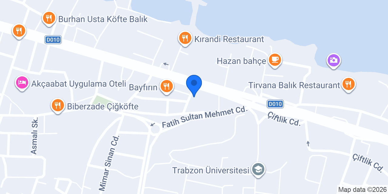 Petra Hotel Trabzon konumu