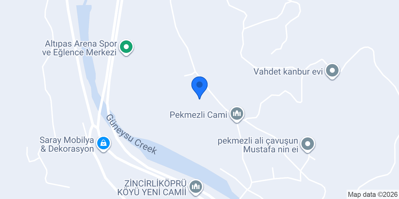 Pekmezli Çay konumu