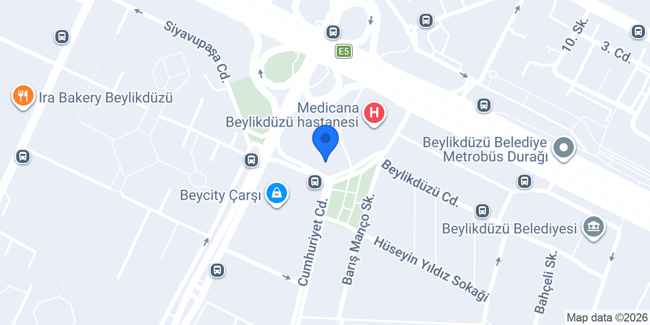 Bakırcı Hukuk Bürosu konumu