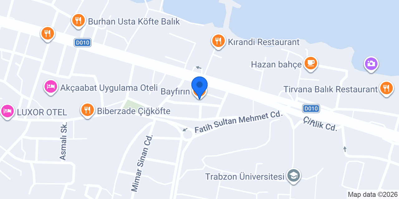 Bayfırın konumu