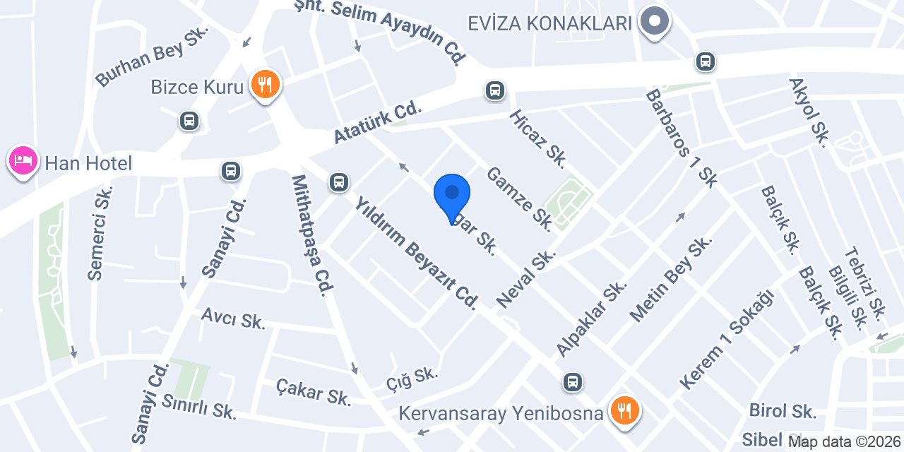 Anesa Tekstil konumu