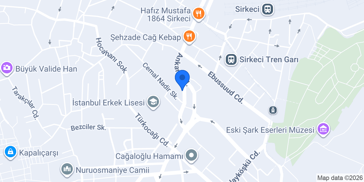 Eraysan Group Sirkeci Şube konumu