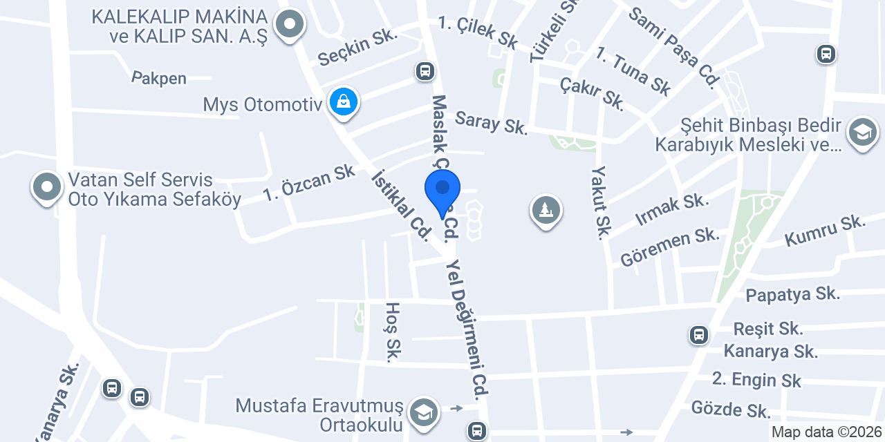 Sefaköy çiçekçilik konumu