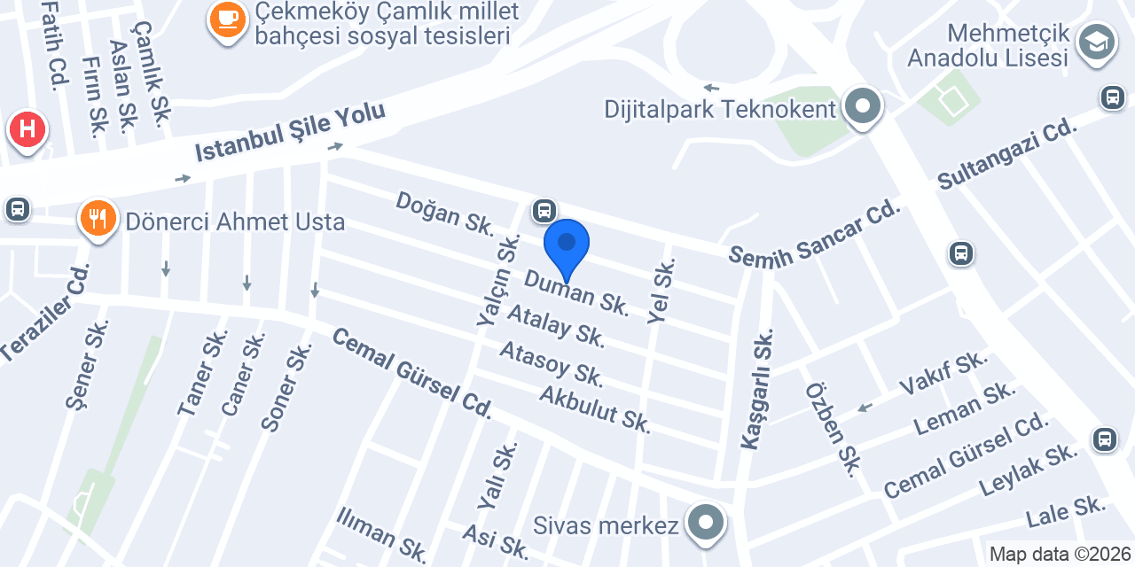 Şımarık Anaokulu konumu