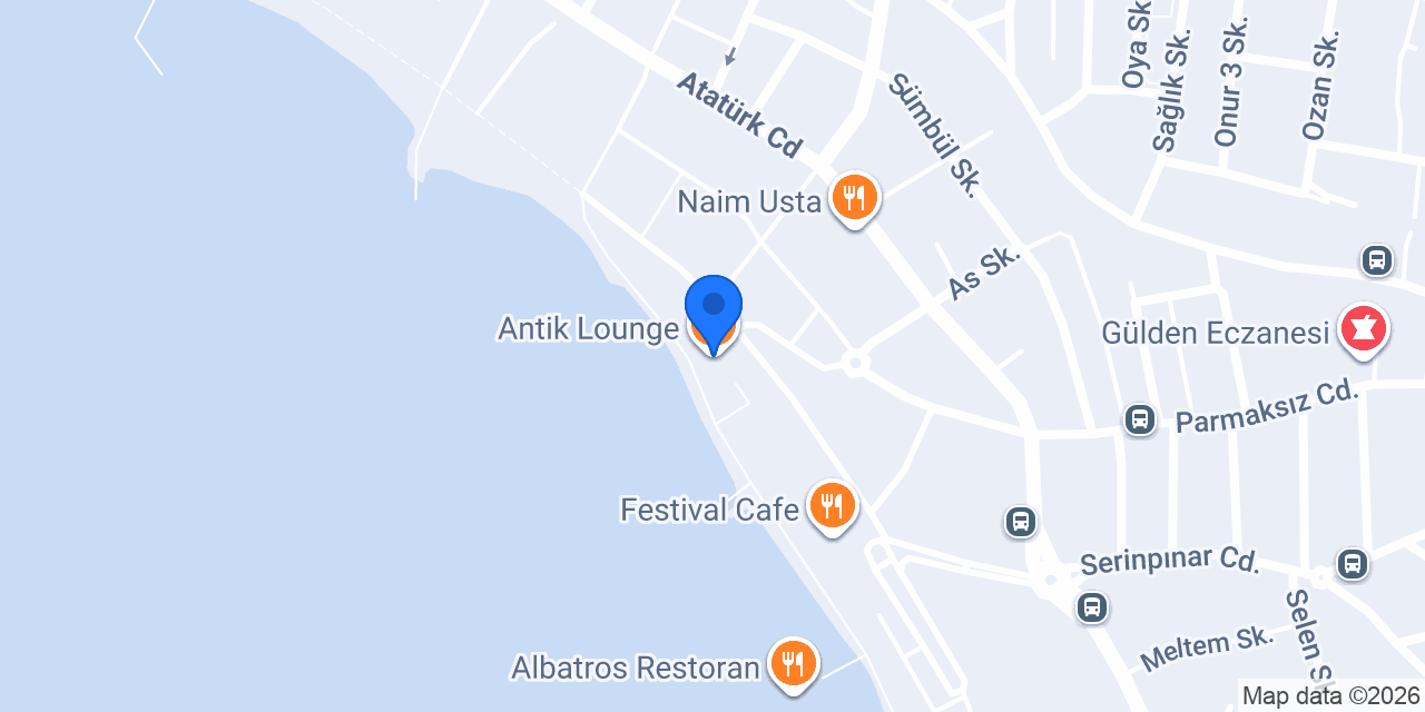 Antik Lounge konumu