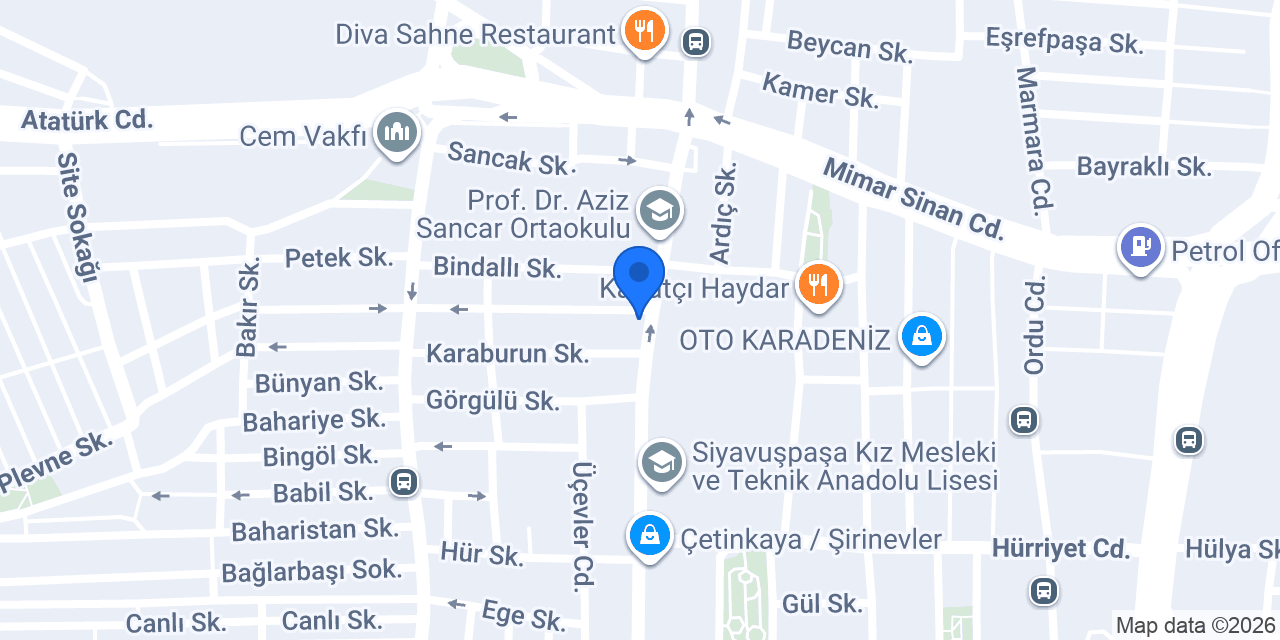 Şiraze Et Restaurant konumu