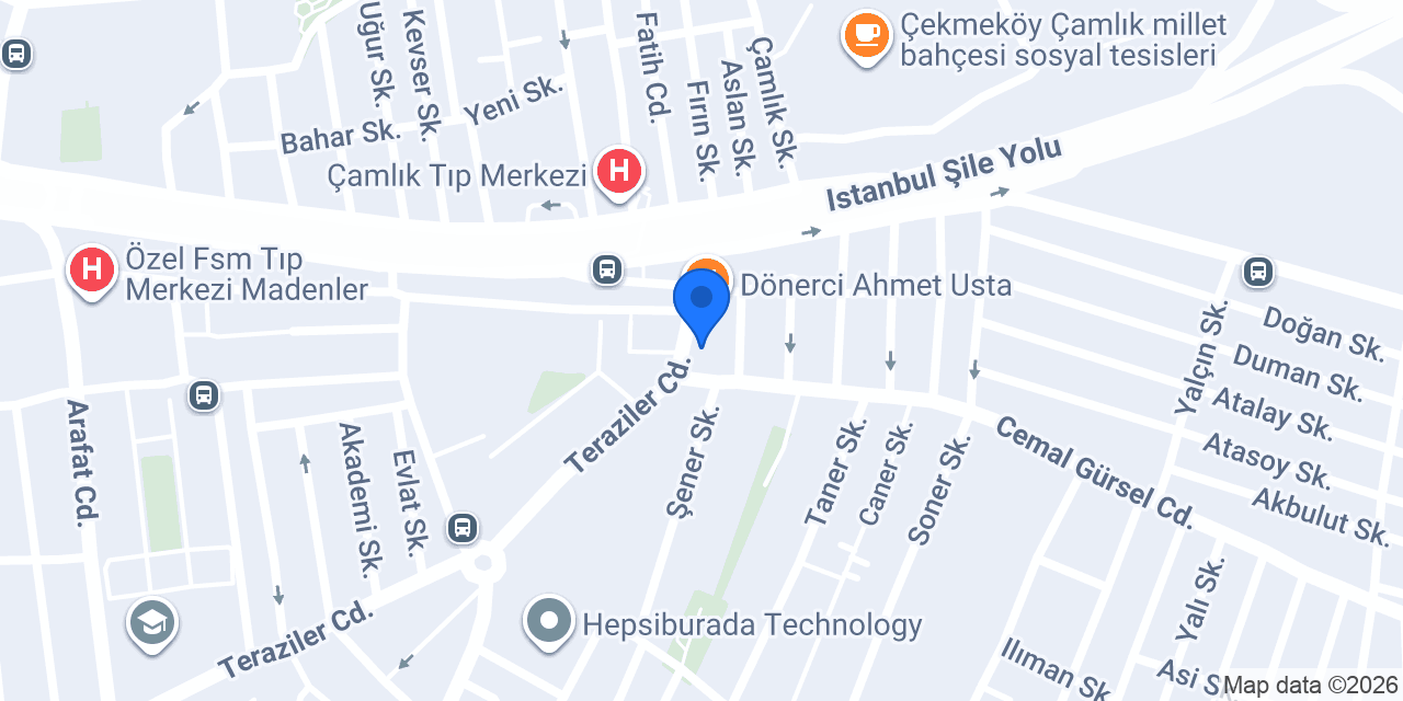 Güral Tekstil İnş.Yapı Malz.Tic.Ltd.Şti. konumu
