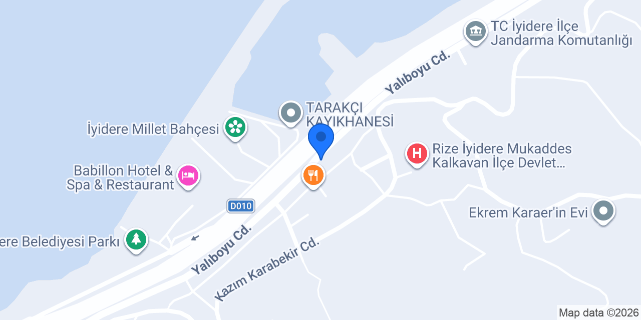 Merkez Sahil Taksi konumu