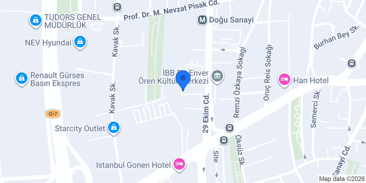 Işık Motorlu Araçlar konumu