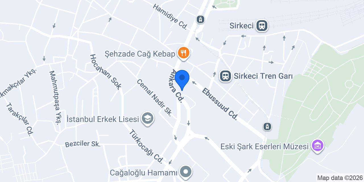 CAĞALOĞLU MEŞHUR SARIYER BÖREKÇİSİ konumu