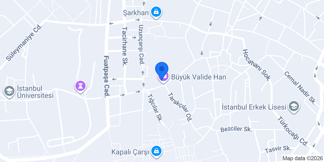 Valide Han İranlılar Cami konumu