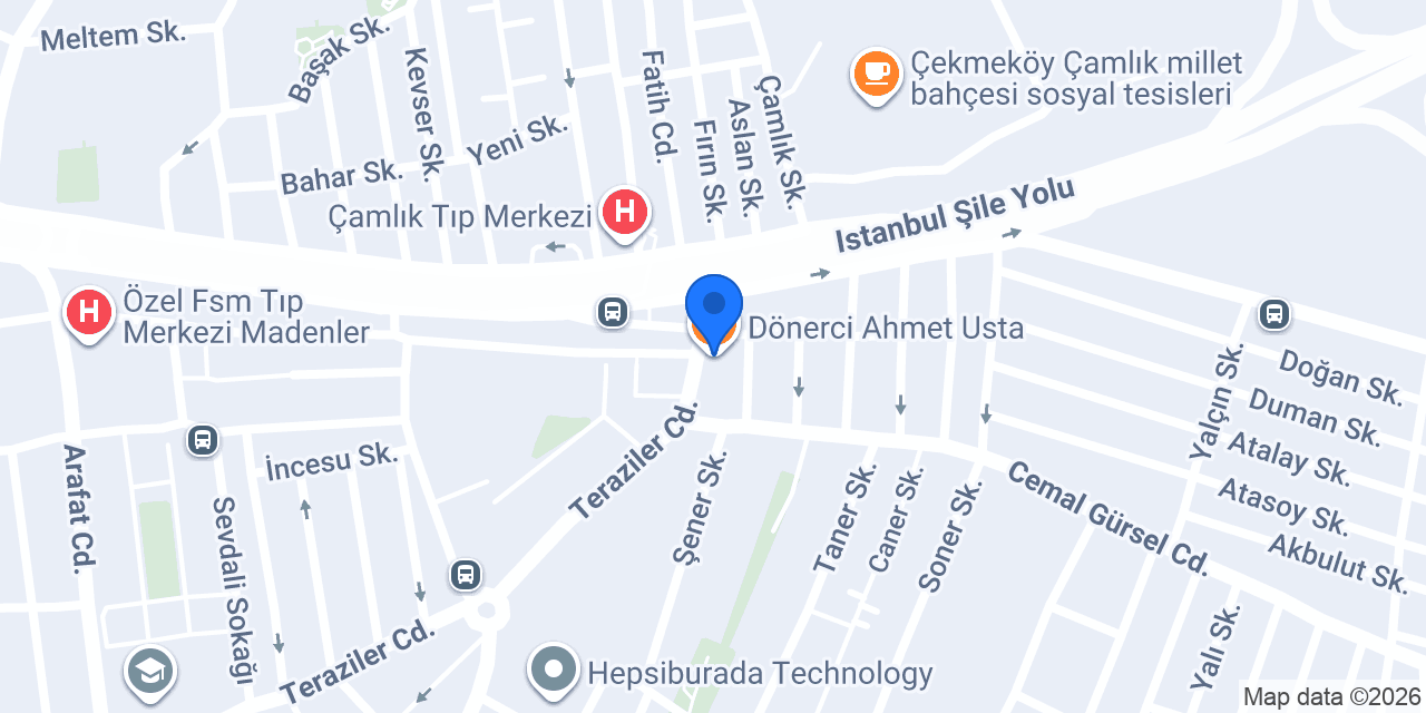 Dönerci̇ Ahmet Usta konumu