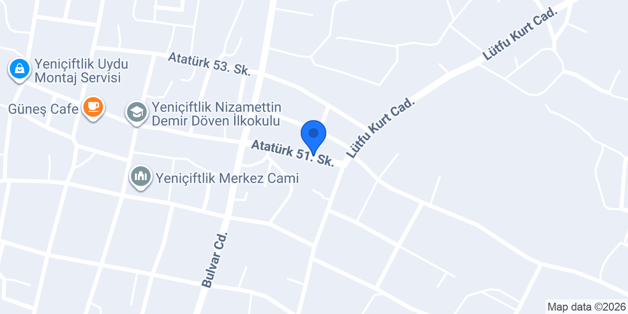 Yeniçiftlik Öğrenci Servisi konumu