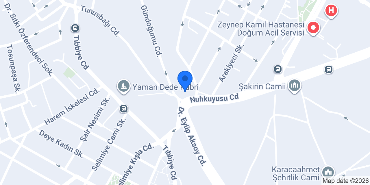 KARACAAHMET SULTAN DERGAHI CEM EVİ konumu