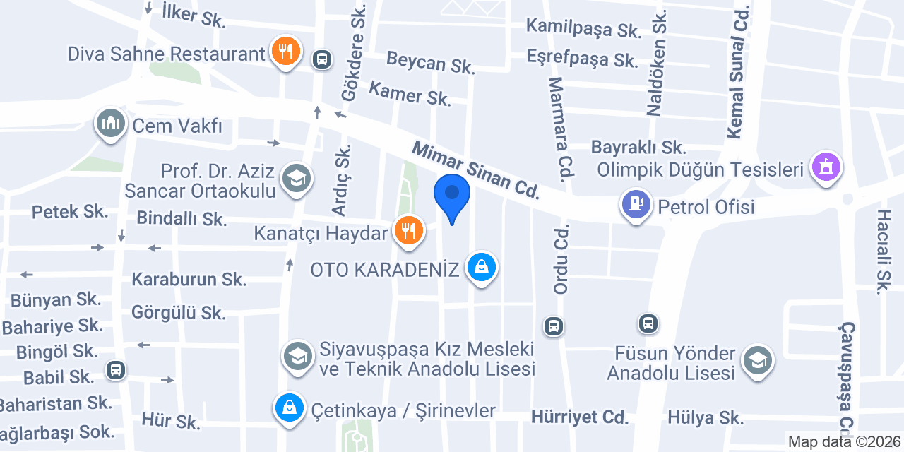 Köşkeroğlu Oto konumu