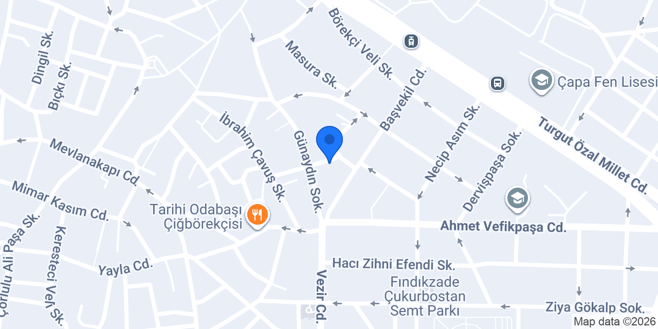 Diş Hekimi Zerrin Aladinler konumu