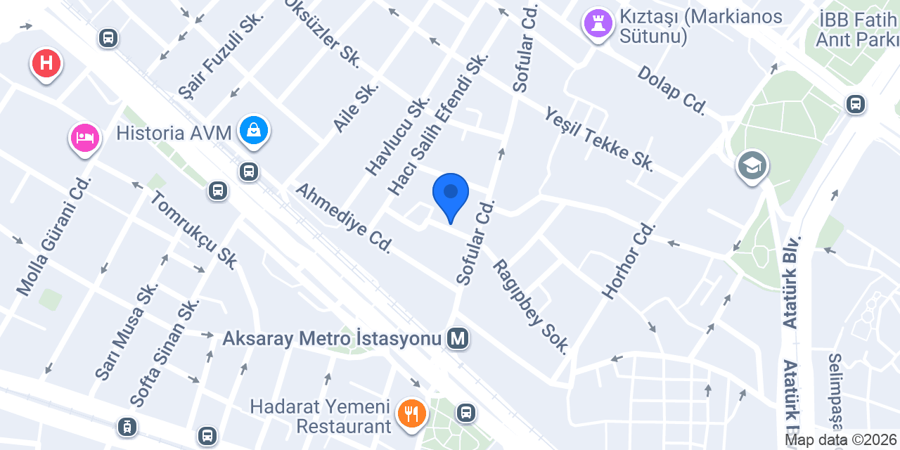 Sofular Otoparkı konumu