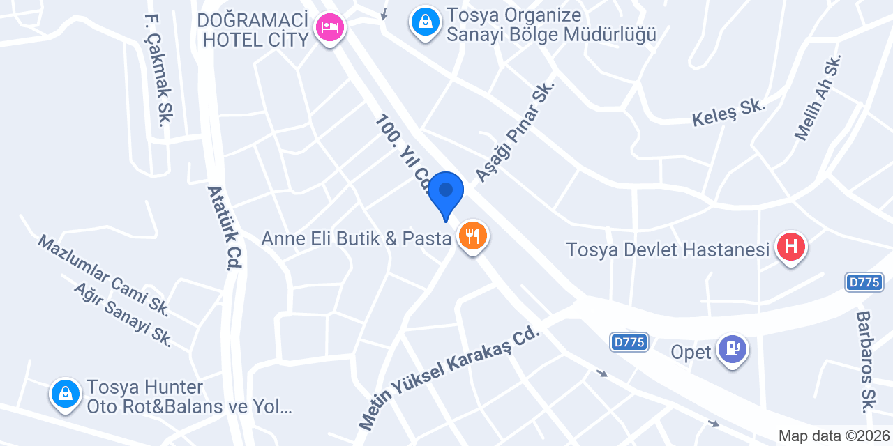 Özel Hakan Sürücü Kursu konumu
