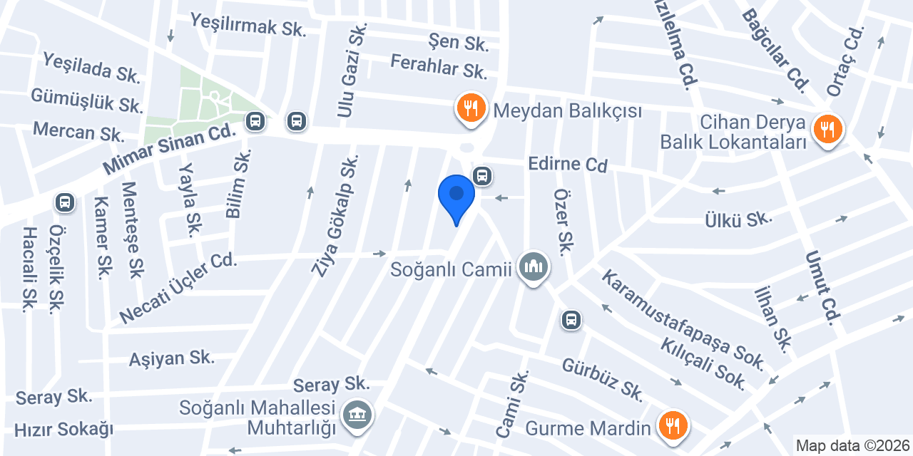 AÇI Etüt Merkezi - Soğanlı Şubesi konumu
