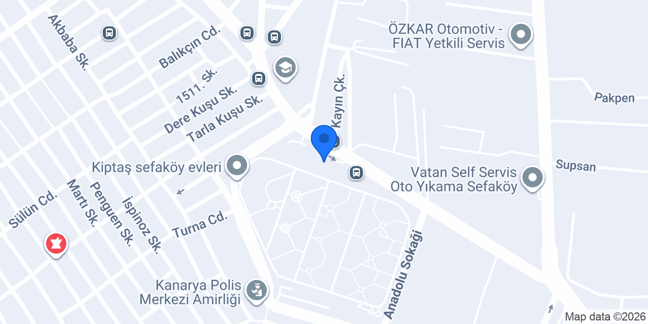 Dilek Pastanesi Sefaköy Şubesi konumu