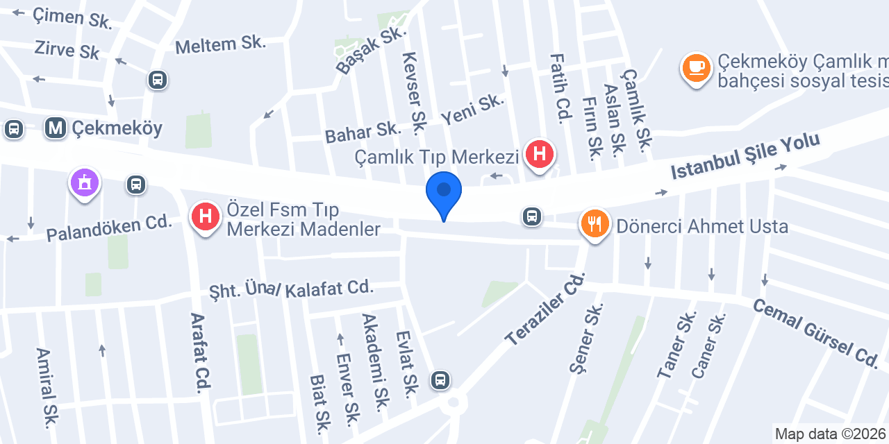 Ziraat Katılım Çekmeköy Şubesi konumu