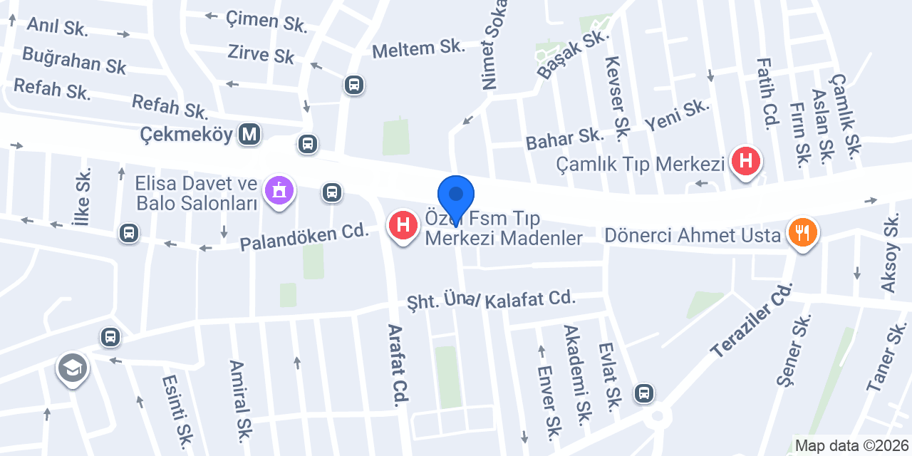 Uzman Diyetisyen Gizem Ahi konumu