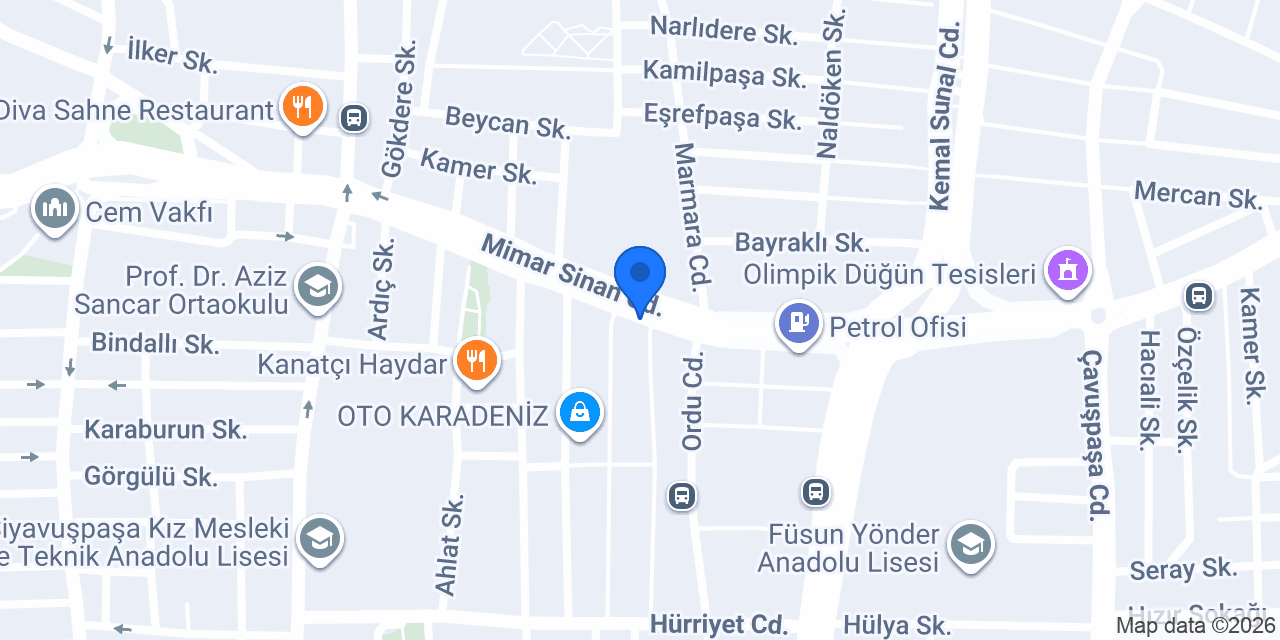 Albayrak Egzoz konumu