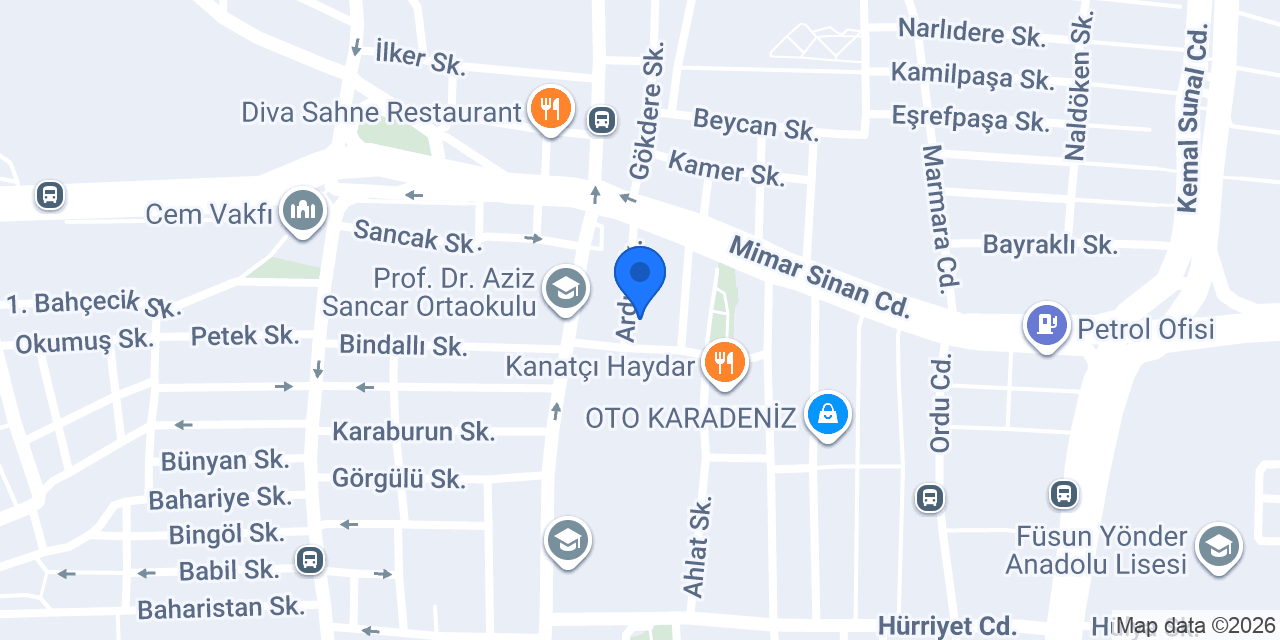 Akkem Tekstil konumu