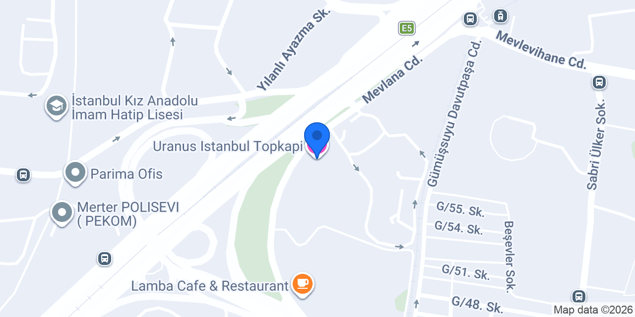 Uranus Istanbul Topkapi konumu
