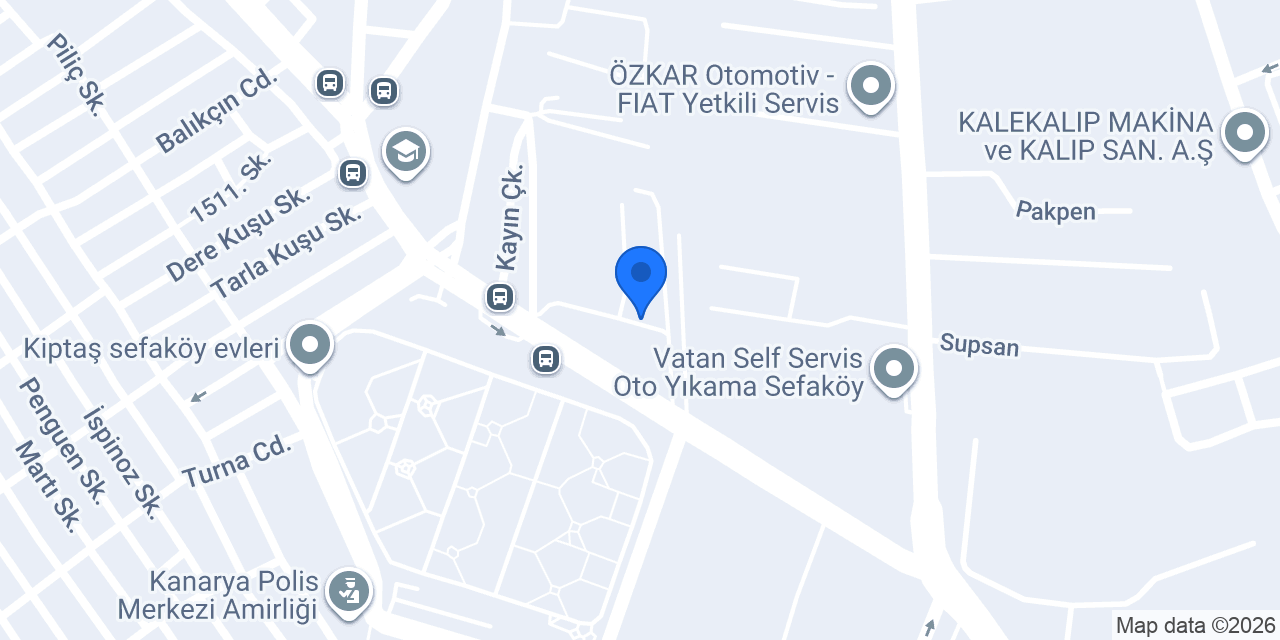 Bek Aksesuar konumu