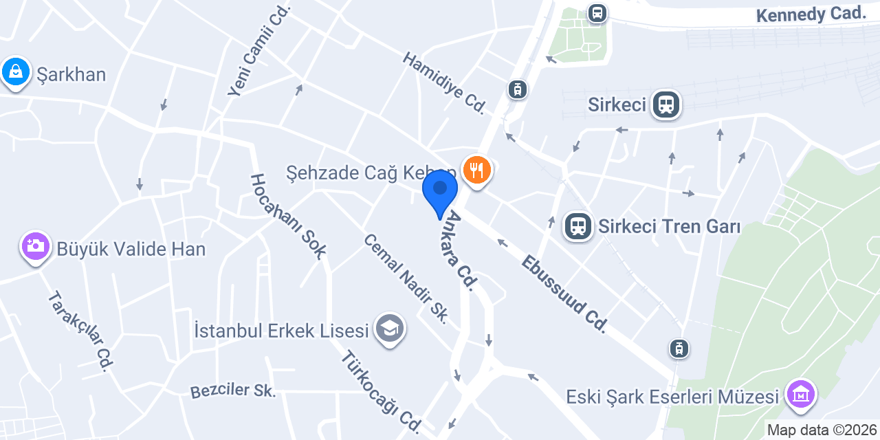Balkan Lokantası Sirkeci konumu