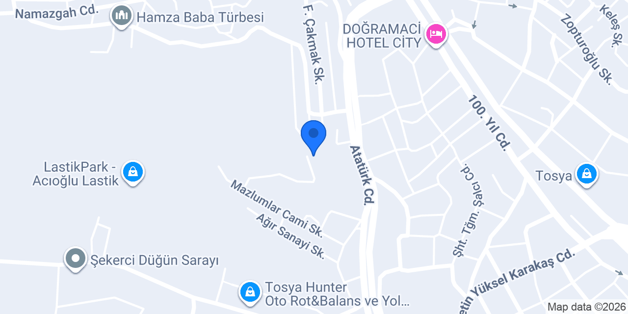 Tosya Anadolu İmam Hatip Lisesi konumu