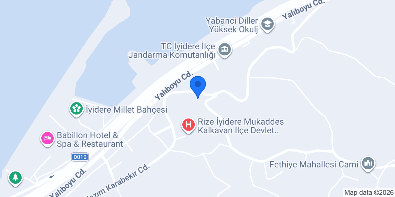 İyidere Aile Sağlığı Merkezi konumu