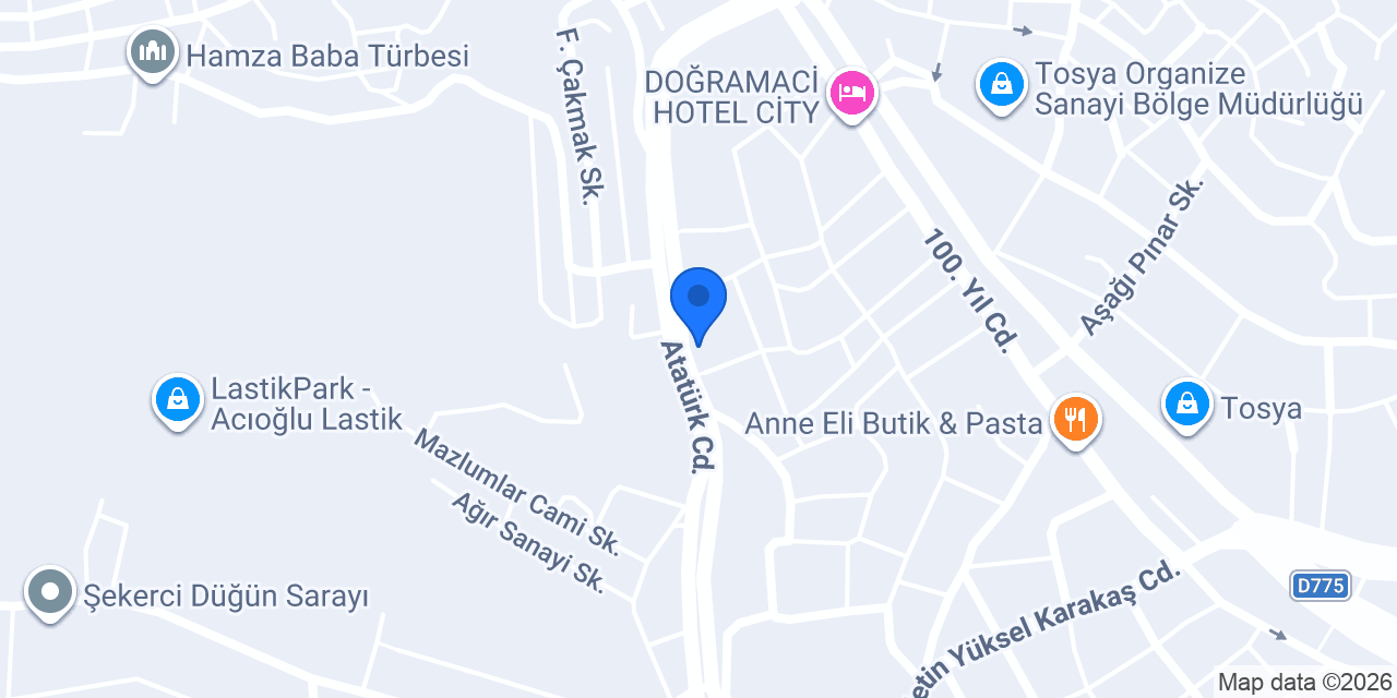 Tosya İmzam Çelik Kapı (Boduroğlu Çelik Kapı) konumu