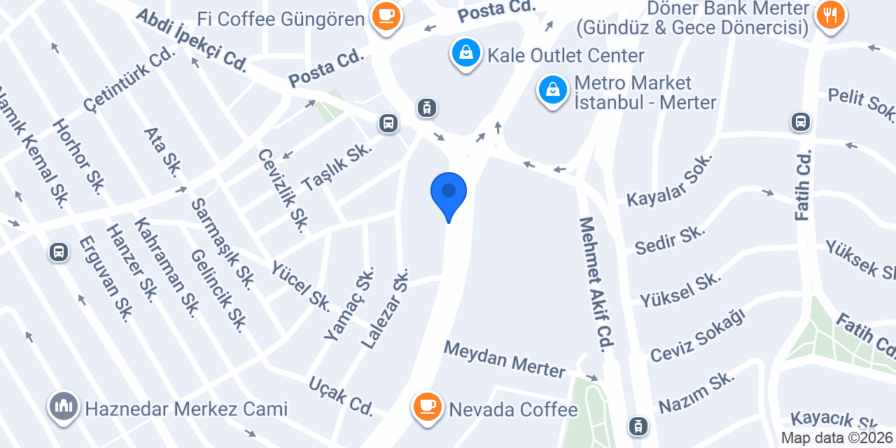 Eminevim Güngören Şube konumu