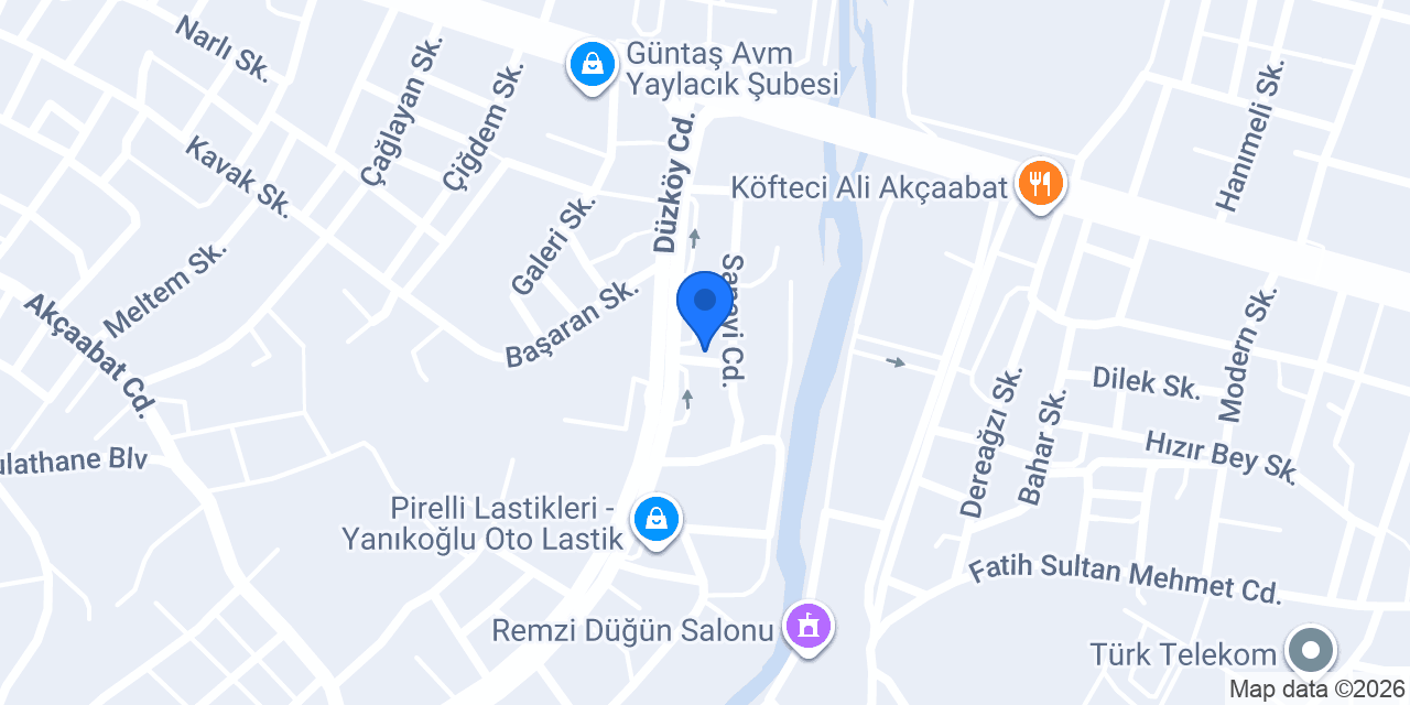 Bayram Egzost Servisi konumu