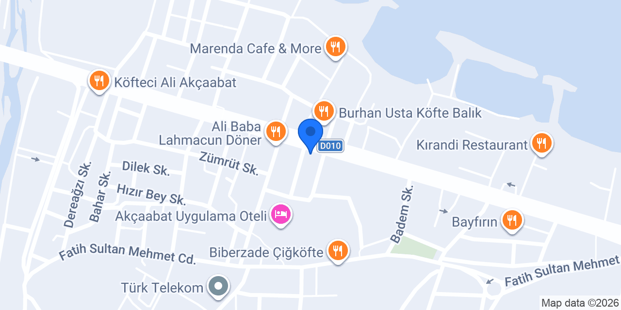Trabzon Börekçisi konumu
