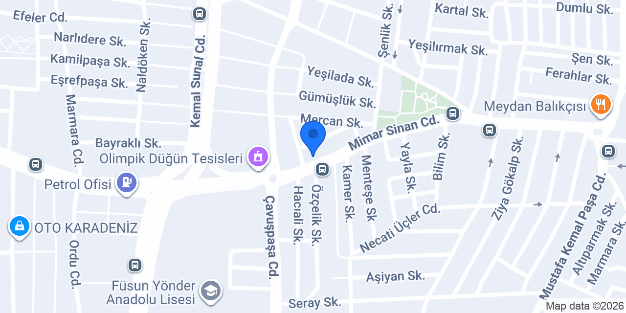 Özmenoğlu Baklava konumu