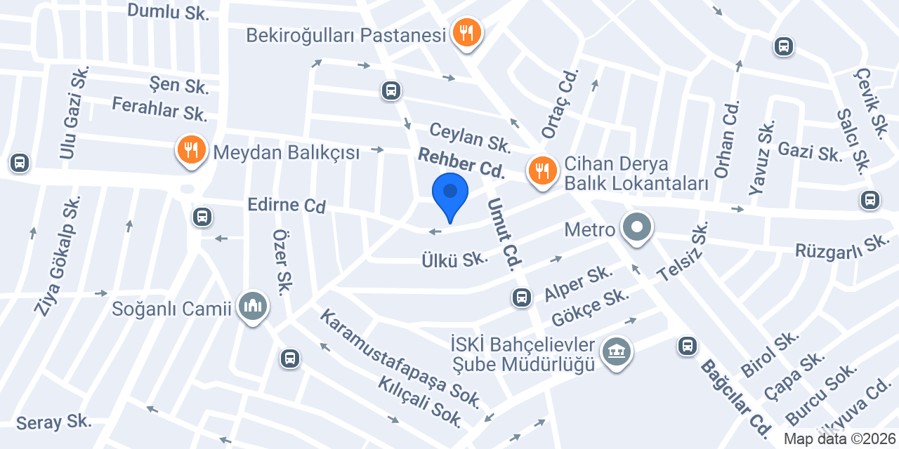 Bahçelievler Kuşevi konumu