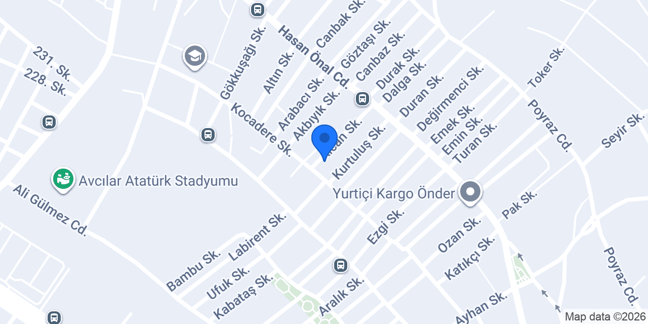 Enes Dekorasyon konumu