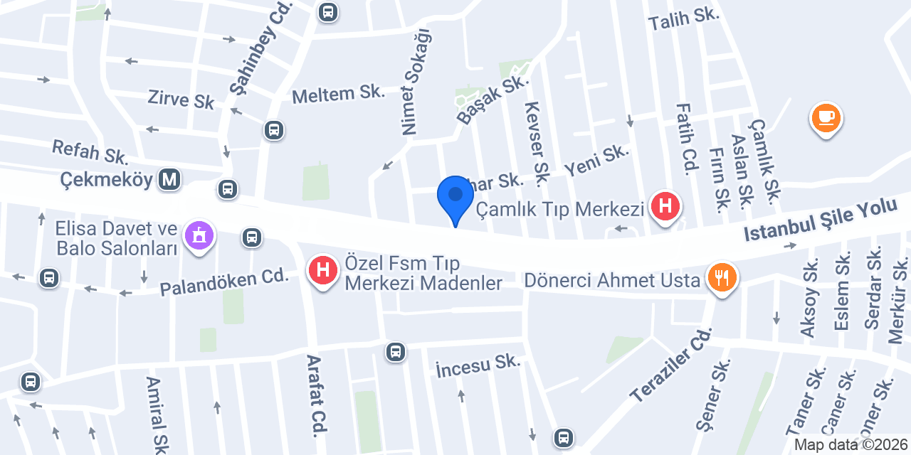 Türkiye Finans Çekmeköy Şubesi konumu