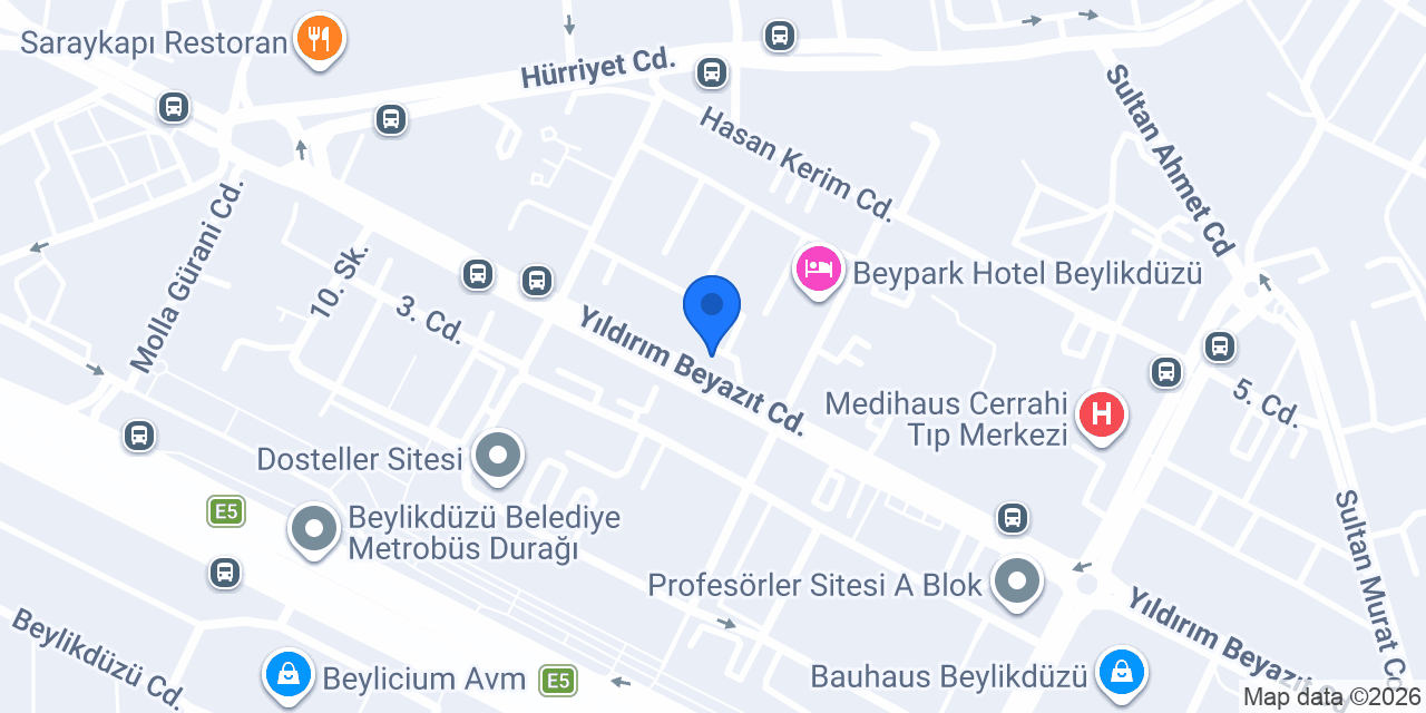 BSM Hukuk & Danışma Bürosu konumu
