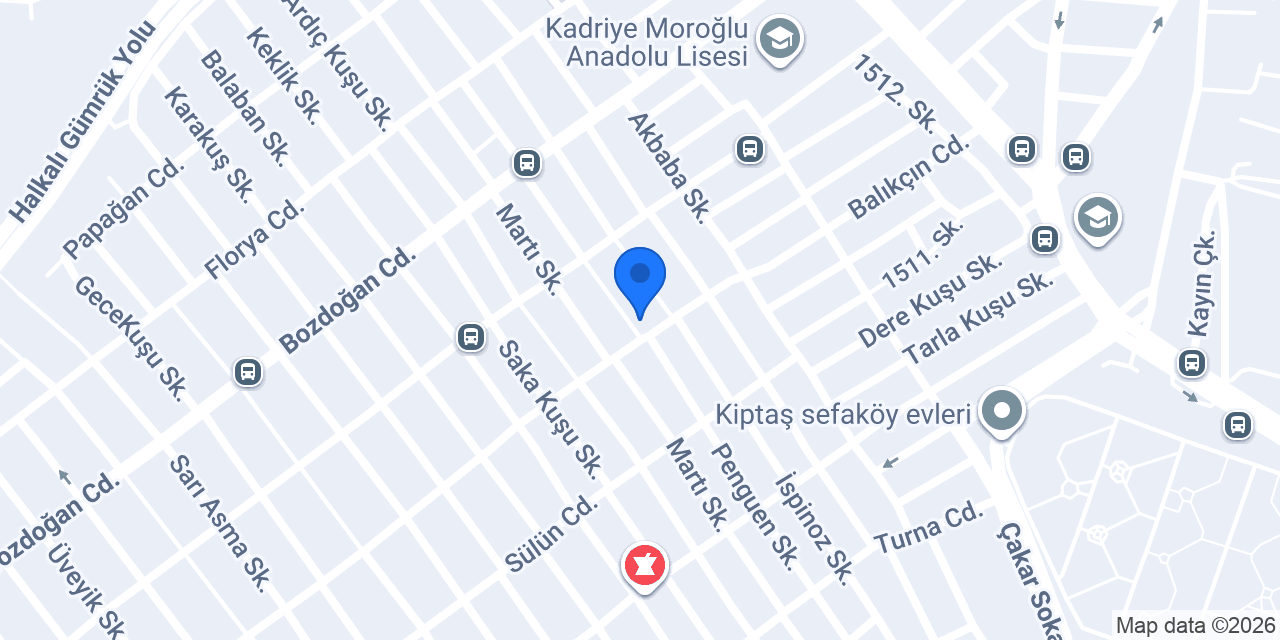 Köşem büfe konumu