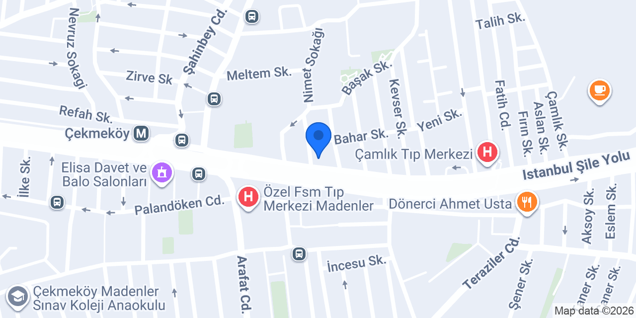 DenizBank Çekmeköy Şubesi konumu
