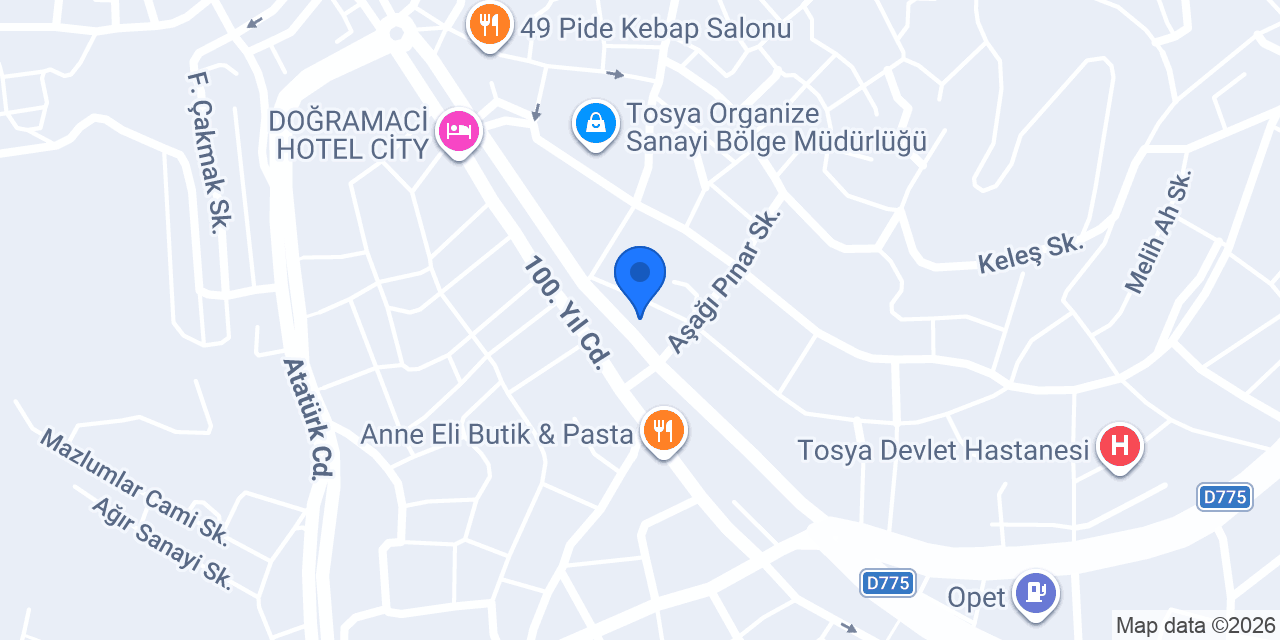 DHL eCommerce - Tosya Şubesi konumu