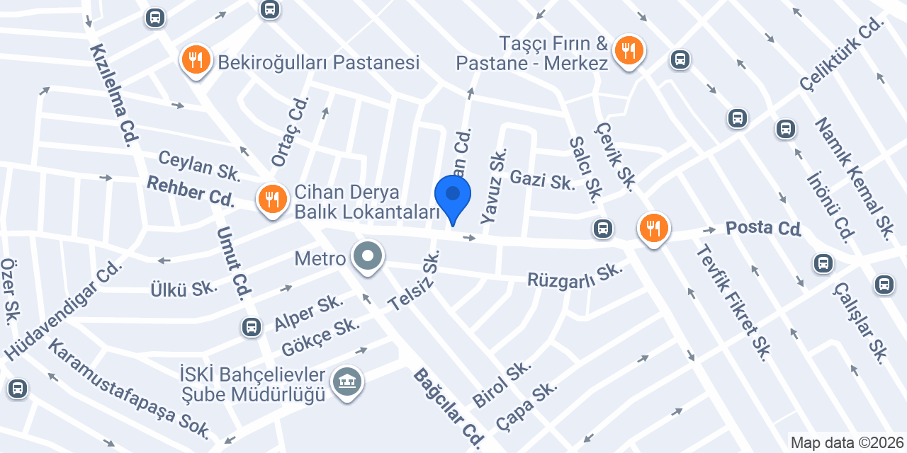 Altın Başak Fırını konumu