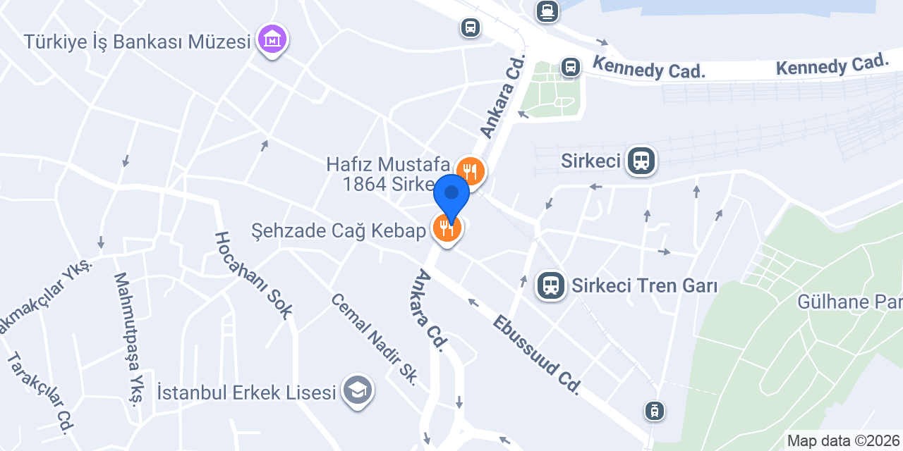 DenizBank Sirkeci Şubesi konumu