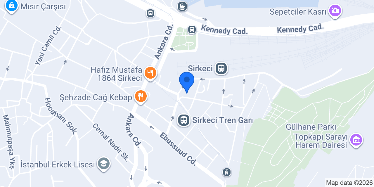 Domino's Pizza Sirkeci konumu