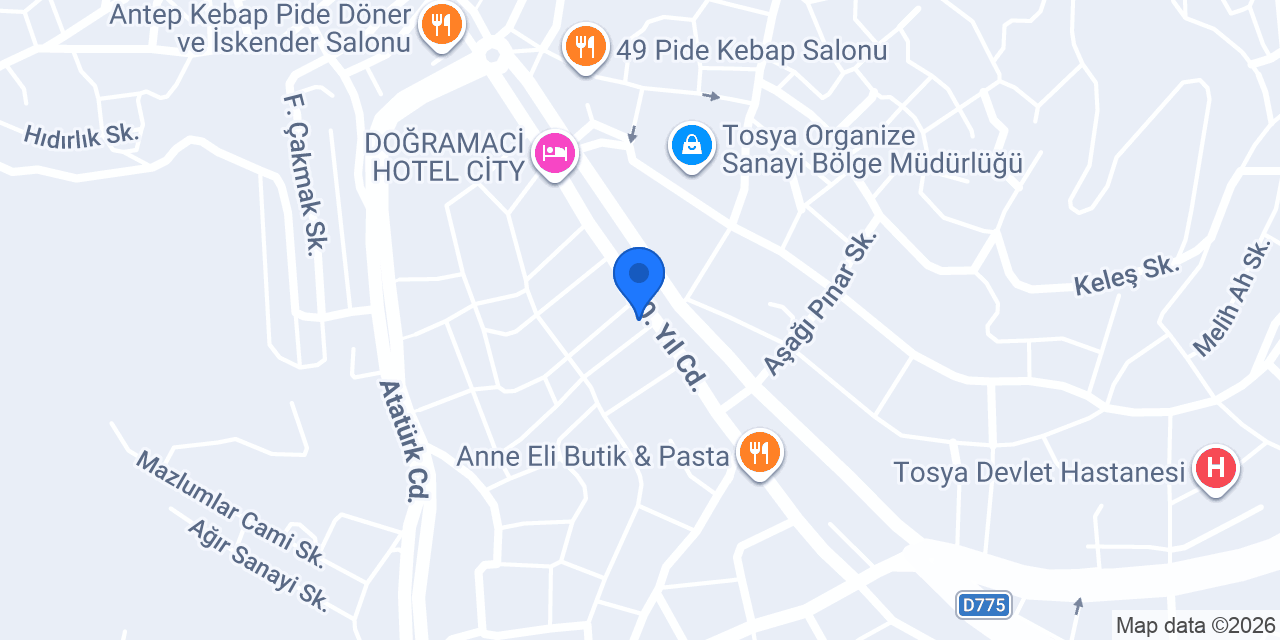 Cebeci Yapı Malzemeleri konumu